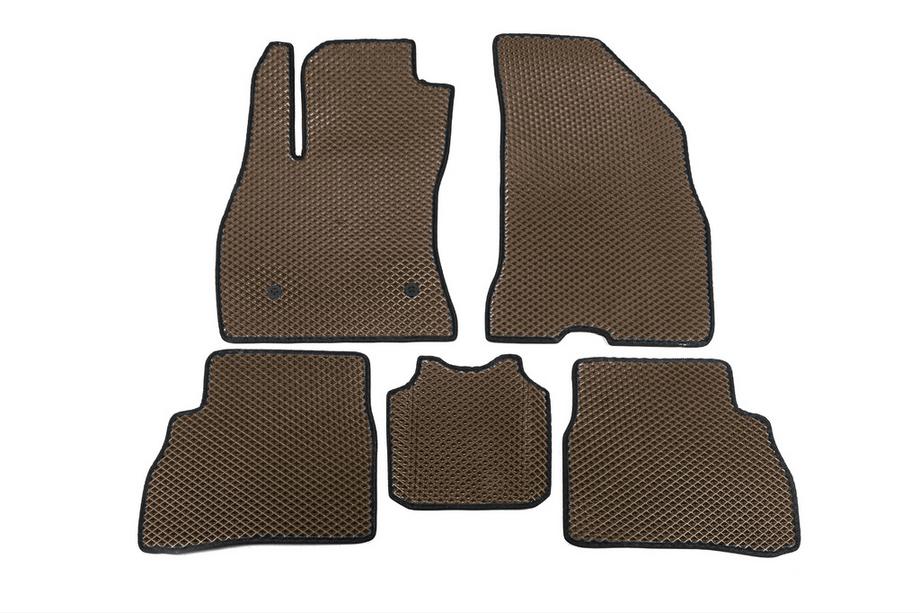 Fiat Doblo II 2010-2022 Tapis de sol EVA (Marron) Image