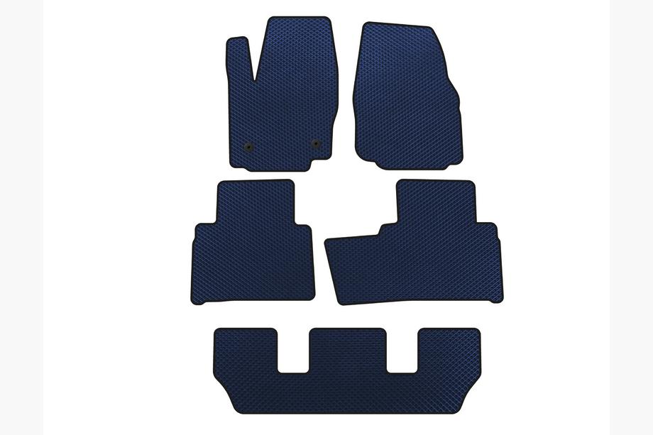 Ford Galaxy 2007-2015 Tapis de sol EVA (3 Rangées, Bleu) Image