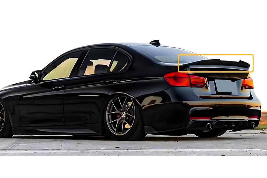 BMW 3 Series F30/F31 2012-2019 Aileron PSM-Style (pour F30/F80, Noir Brillant) Photo 2