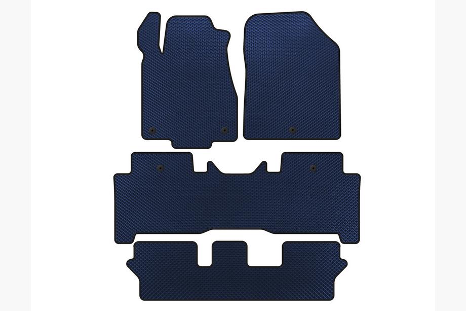 Acura MDX 2007-2013 Tapis de sol EVA (3 Rangées, Bleu) Photo 1