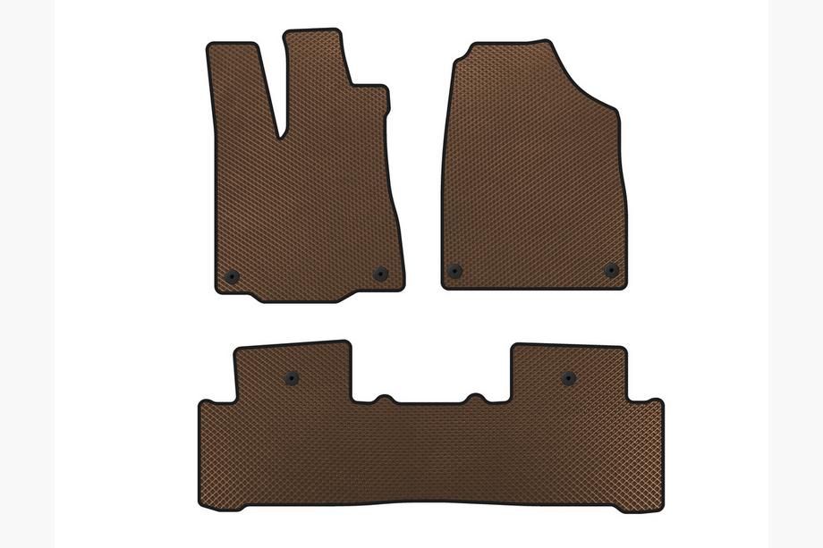 Acura MDX 2013-2020 Tapis de sol EVA (2 Rangées, Marron) Image