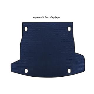 Tapis de coffre EVA V-3 (sans caisson de basses, Bleu)