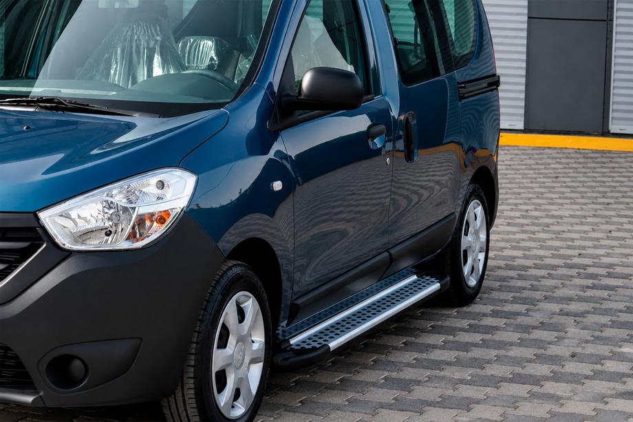 Dacia Dokker 2013-2022 Marchepieds latéraux type X5 (2 pcs, aluminium) Image