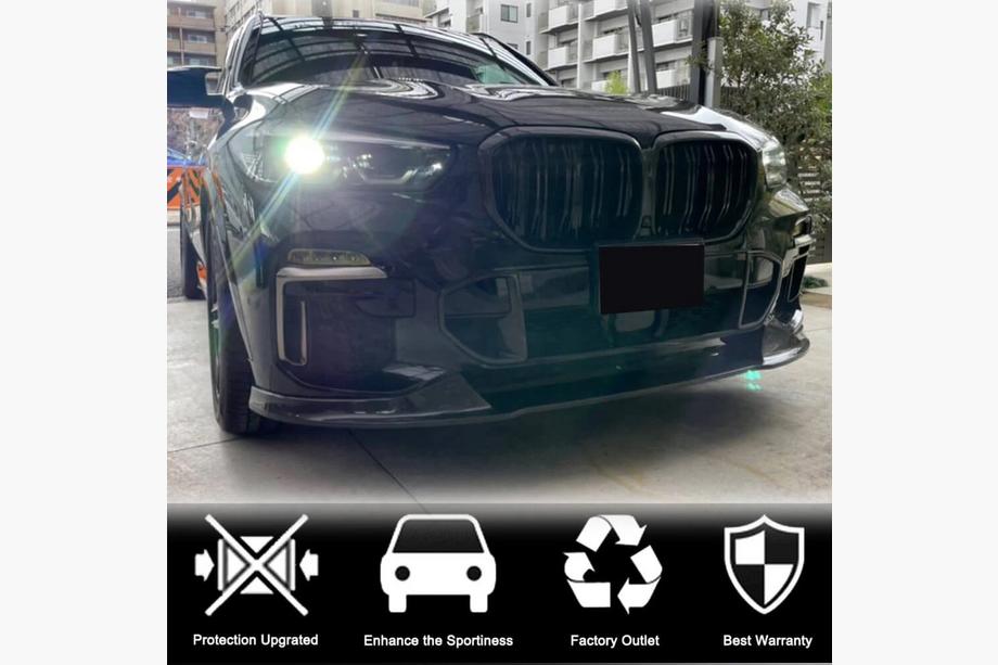 BMW X5 G05 2019–2026 Insertions de pare-chocs avant en carbone (pour M-Sport, 2019-2022) Photo 5