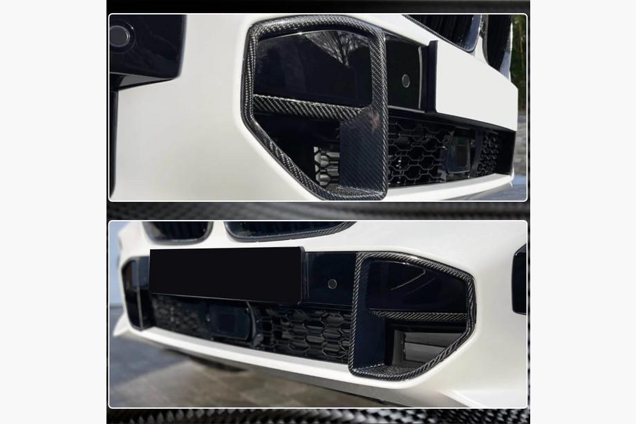 BMW X5 G05 2019–2026 Insertions de pare-chocs avant en carbone (pour M-Sport, 2019-2022) Photo 2