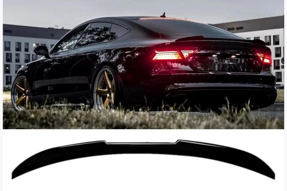Audi A7 2010-2018 Becquet arrière DPT V2 (Berline, noir brillant) Image