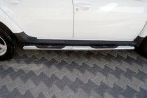 Dacia Duster 2008-2018 Tubes latéraux avec inserts (2 pcs, inox) photo 1