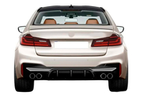 BMW Série 5 G30/G31 2017–2023 Diffuseur arrière DPT (pour M-Sport/M5 F90, noir brillant) photo 1