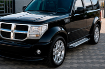 Dodge Nitro 2006-2011 Marchepieds latéraux Allmond Grey (2 pcs, aluminium) photo 1