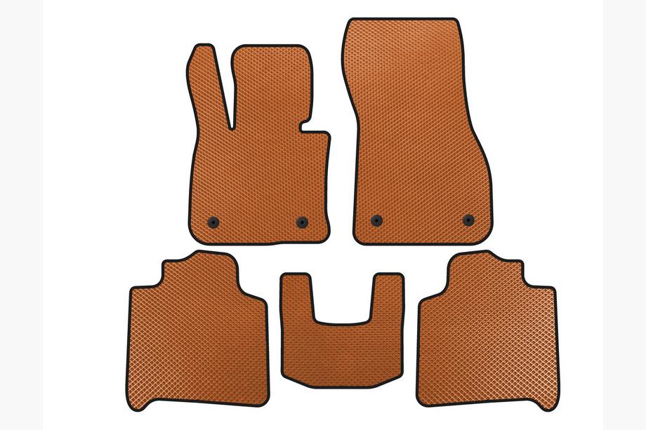 BMW 2 Series Active Tourer F45/F46 2014-2021 Tapis de sol EVA (Pour F46, 2 Rangées, Orange) Photo 1