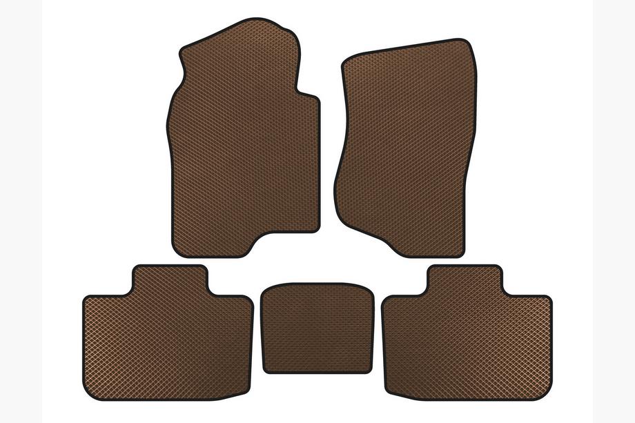 Cadillac Escalade 2007-2014 Tapis de sol EVA (2 Rangées, Marron) Image