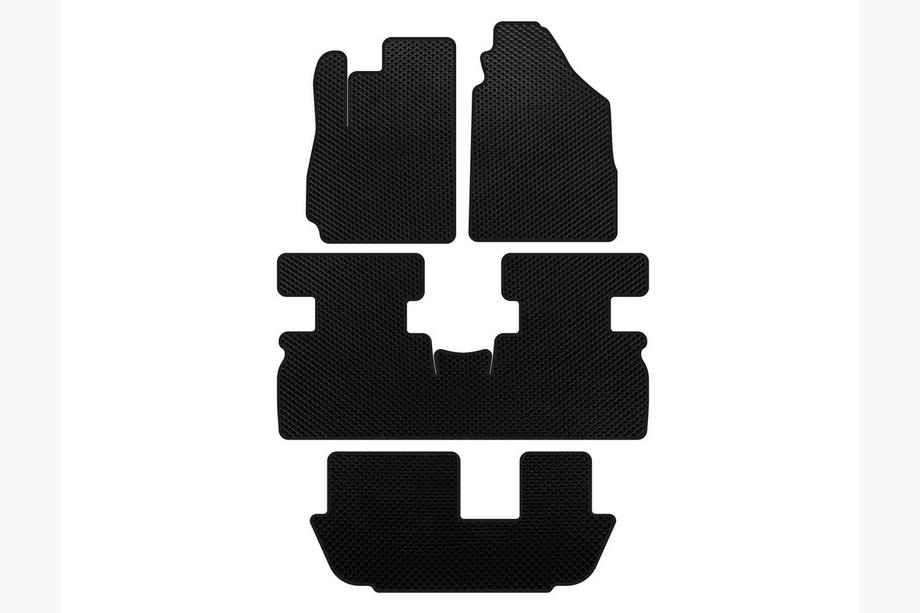 Jetour X70 2018- Tapis de sol EVA (3 Rangées, Noir) Image