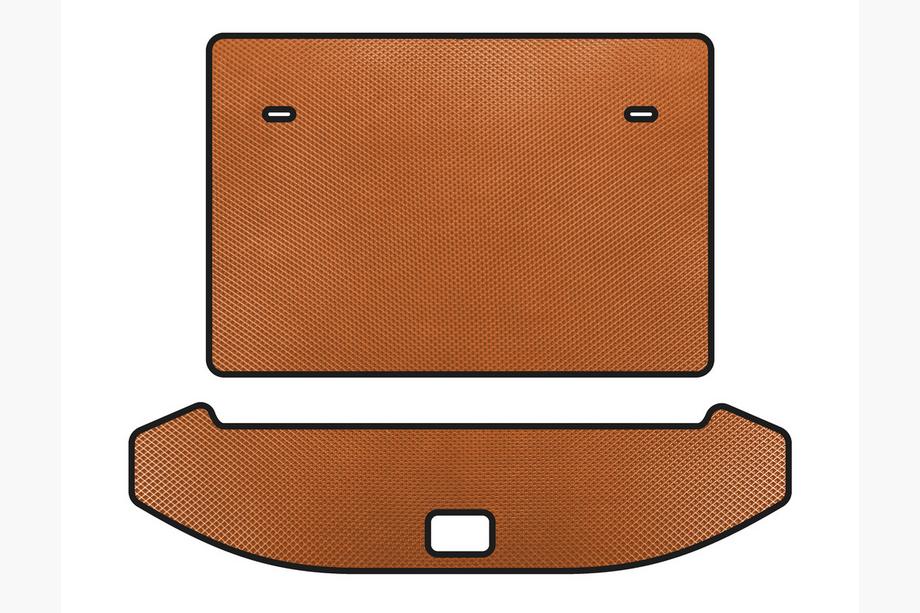 Jetour X70 2018- Tapis de coffre EVA (3 rangées, Orange) Image