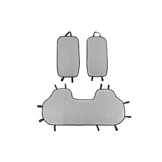 Housses pour sièges arrière (kit, Gris avec surpiqûres grises) photo 1