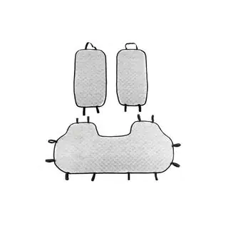 Housses pour sièges arrière (kit, Gris avec surpiqûres grises) photo 3