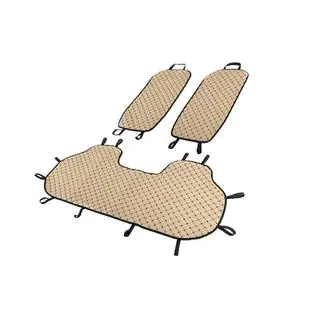 Housses pour sièges arrière (kit, Beige avec surpiqûre noire) photo 2
