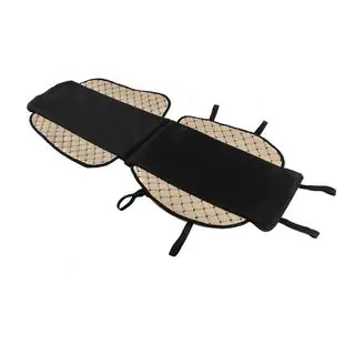 Housse de siège ECO et tissu (1 pc, Beige avec surpiqûre noire + tissu) photo 2