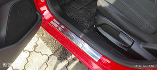 Ford Fiesta 2008-2017 Seuils de porte inox Carmos V1 lot de 4 photo 4