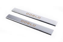 Fiat Doblo I 2001-2005 Seuils de porte inox (Carmos, 2 pcs) photo 2