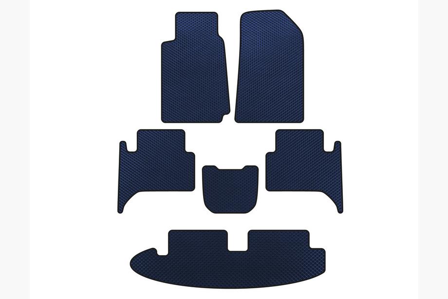 Chevrolet Trailblazer 2012-2019 Tapis de sol EVA (3 Rangées, Bleu) Image