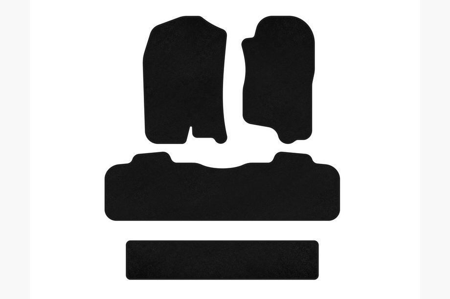 Chevrolet Tahoe 2007-2014 Tapis de sol textile Classic (3 rangées, 2007-2014, Noir) Photo 1