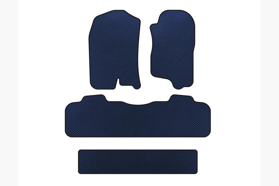 Chevrolet Tahoe 2007-2014 Tapis de sol EVA (3 Rangées, 2007-2014, Bleu) Image