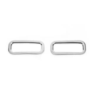 Entourage de reflecteurs arrieres (2 pcs, inox) Ford Custom 2013-2022 photo 2