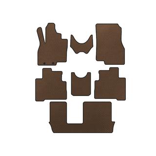 Tapis de sol EVA (3 Rangées, Marron) Mitsubishi Grandis 2003-2011