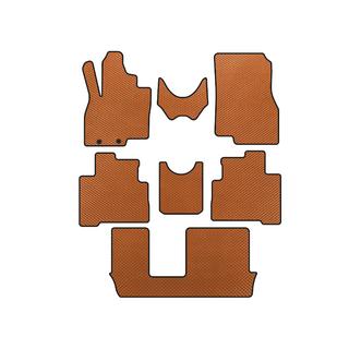 Tapis de sol EVA (3 Rangées, Orange) Mitsubishi Grandis 2003-2011