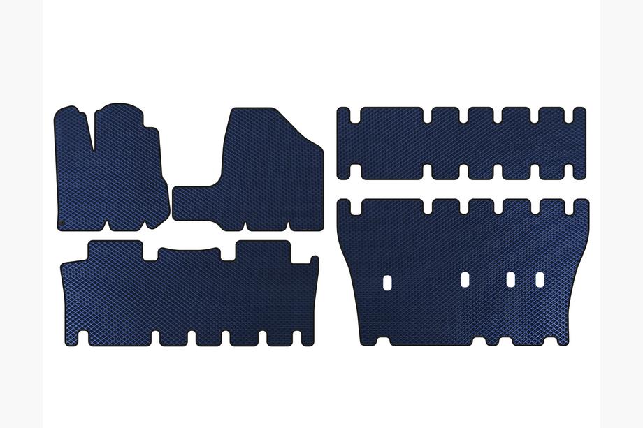 Toyota Sienna 2003-2009 Tapis de sol EVA (3 Rangées, Bleu) Image