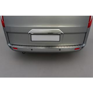 Baguette chromée au-dessus de la plaque d'immatriculation (sans caméra, inox) Ford Custom 2013-2022 photo 1