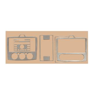 Caches de tableau de bord AC/Climatisation (Mini Set, Aluminium)