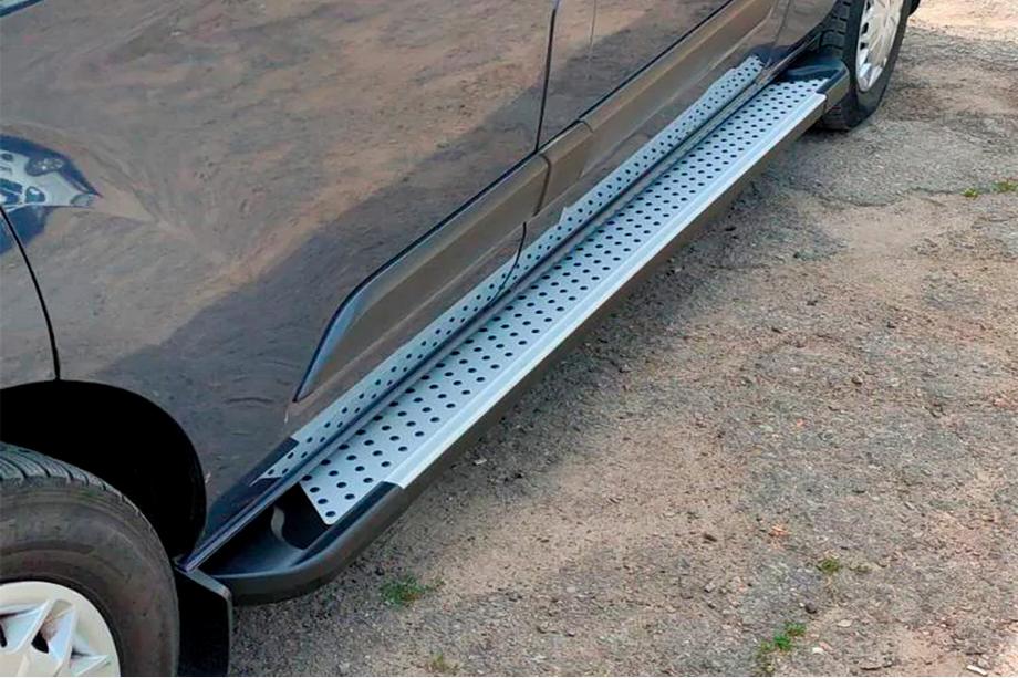 Ford Custom 2013-2022 Marchepieds Latéraux Allmond Grey (2 pcs, Aluminium) Empattement Court Photo 1