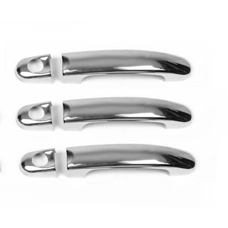 Couvre-poignées de porte chromés avec trou de clé (3 pcs, inox) Volkswagen T5 Transporter 2003-2010