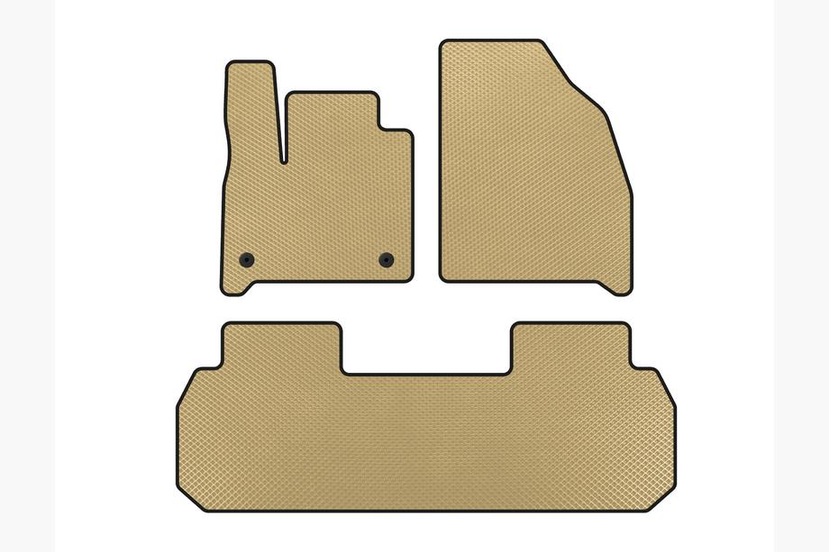 Chevrolet Traverse 2017- Tapis de sol EVA (2 pièces, Beige) Image