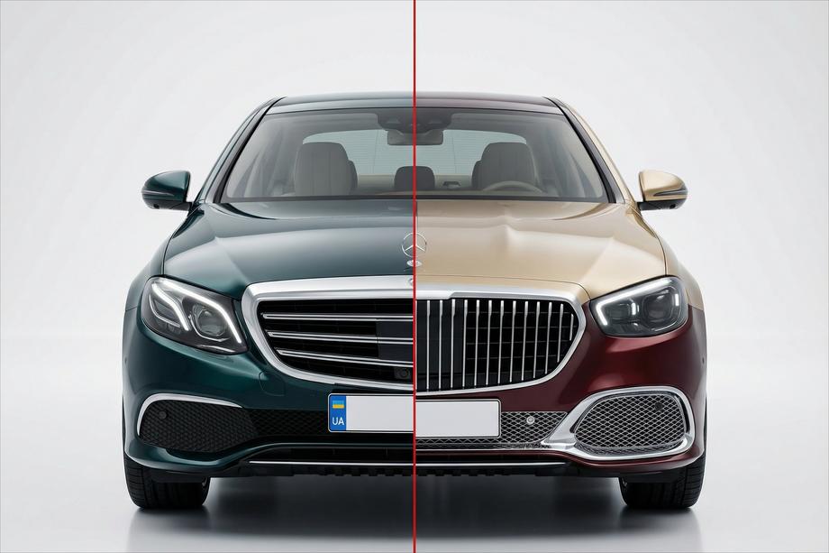 Mercedes E-class W213 2016-2023 Kit carrosserie facelift vers Maybach 2024 Image