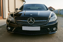 Mercedes SL R230 2001-2011 Calandre Avant Diamond Black (2008-2011) photo 3