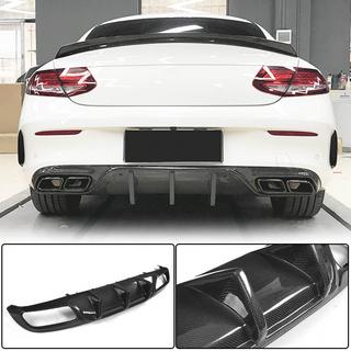 Diffuseur de Pare-Chocs Arrière V1 pour Coupé/Cabriolet C63 AMG 2015-2019 Carbone photo 1