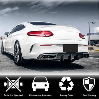 Diffuseur de Pare-Chocs Arrière V1 pour Coupé/Cabriolet C63 AMG 2015-2019 Carbone photo 3