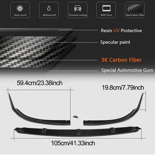 Lame avant V1 pour pare-chocs (Coupé/Cabriolet C63 AMG 2015-2019, Carbone) photo 4