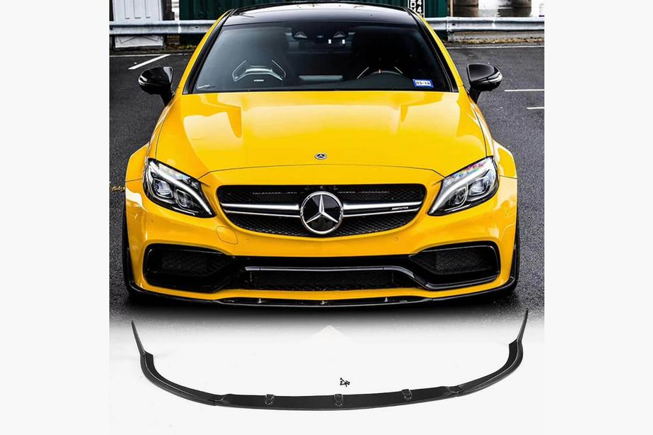 Mercedes C-class W205 2014-2021 Lame avant V1 pour pare-chocs (Coupé/Cabriolet C63 AMG 2015-2019, Carbone) Photo 1