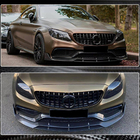 Mercedes C-class W205 2014-2021 Lame avant V2 pour pare-chocs (Coupé/Cabriolet C63 AMG 2015-2019, Carbone) photo 5