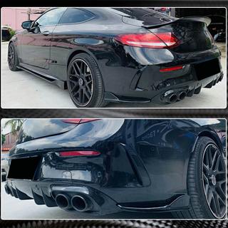 Extensions de pare-chocs arrière V2 (pour Coupé/Cabriolet AMG-Line / C43 AMG 2015-2019, Carbone) photo 4