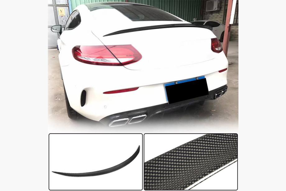Mercedes C-class W205 2014-2021 Aileron V3 (pour Coupé 2015-2019, Carbone) Image