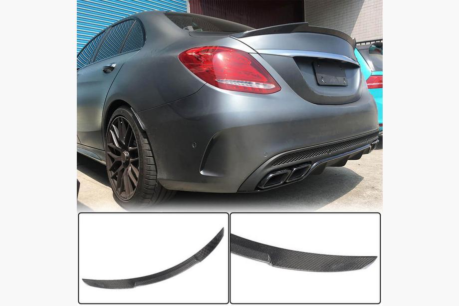 Mercedes C-class W205 2014-2021 Spoiler V6 (pour SD 2015-2021, Carbone) Image