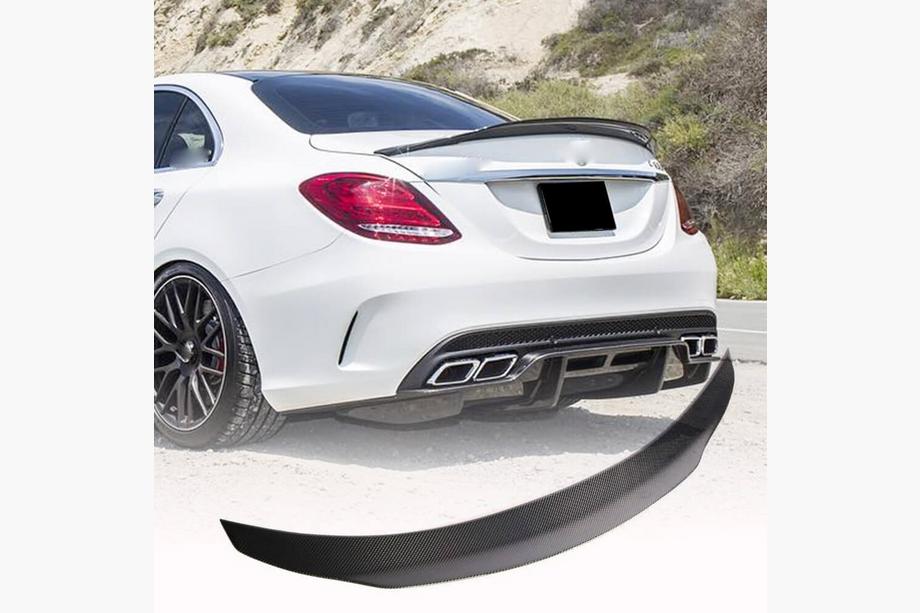 Mercedes C-class W205 2014-2021 Spoiler V7 (pour SD 2015-2021, Carbone) Image