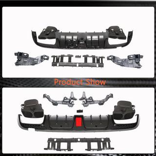 Diffuseur arrière avec embouts d'échappement (pour SD C43 AMG 2015-2019, Carbone) photo 4