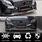Mercedes C-class W205 2014-2021 Lame Avant Pare-chocs (pour SD AMG-Line 2019-2021, Carbone) photo 2