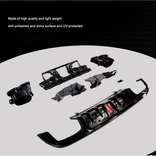 Diffuseur arrière avec sorties d'échappement (pour SD C43 AMG 2015-2021, Carbone) photo 3