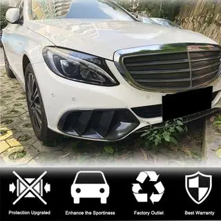 Couvercles de Phares Antibrouillard en Carbone (pour SD Base 2015-2019) Mercedes C-class W205 2014-2021 photo 2